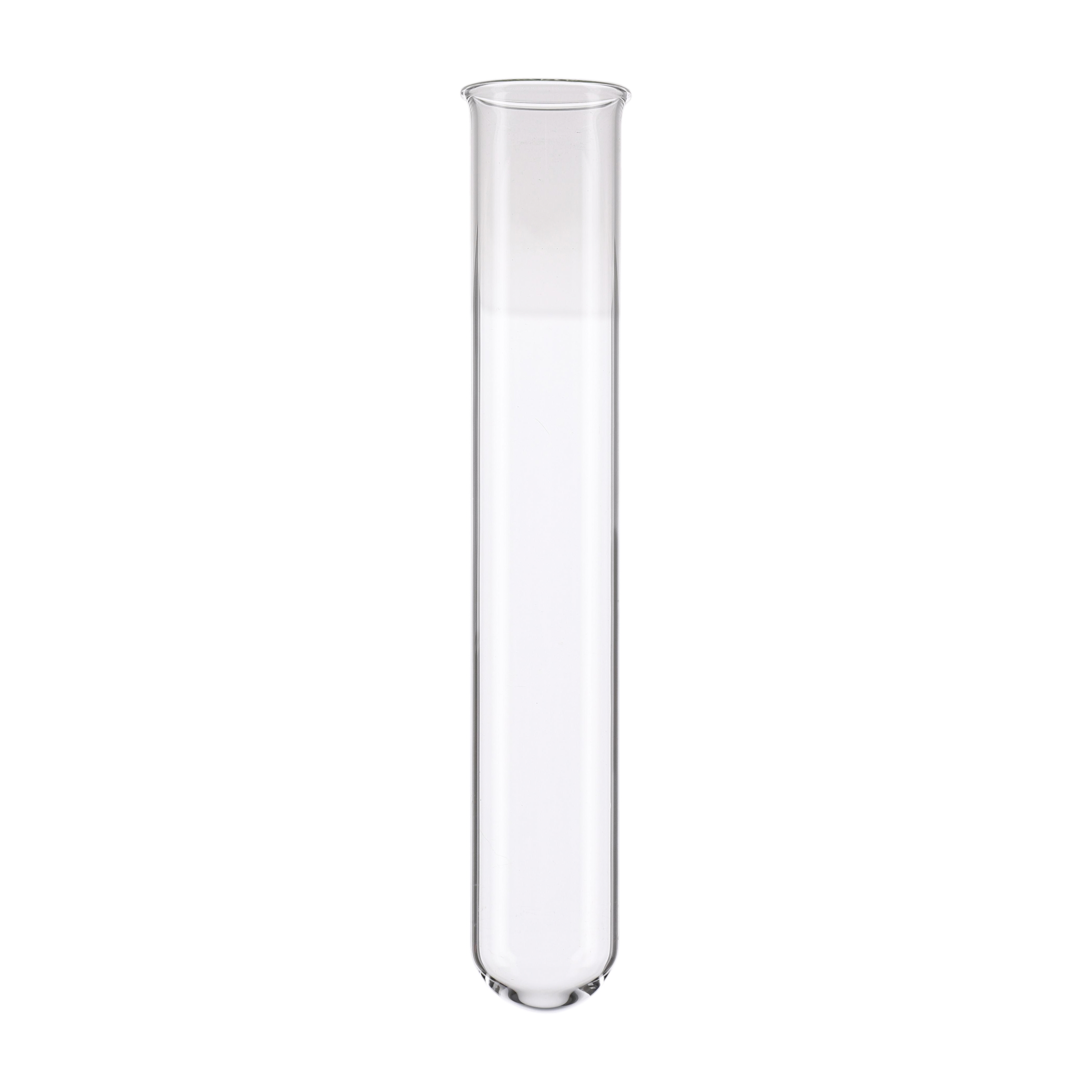 Pack 10 Multiple Lab Glassware Clear Test Tube Round bottom heavy wall Teaching 