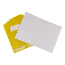 Classmates A4 Tough Cover Exercise Book 80 Page, Yellow, 10mm Squared - Pack of 50