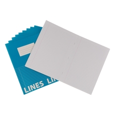 Classmates A4 Tough Cover Exercise Book 80 Page, Light Blue, 8mm Ruled With Margin - Pack of 50