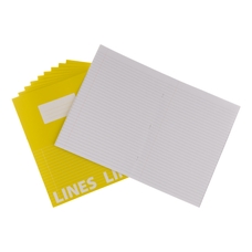 Classmates A4 Tough Cover Exercise Book 80 Page, Yellow, 8mm Ruled With Margin - Pack of 50