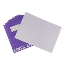 Classmates A4 Tough Cover Exercise Book 80 Page, Purple, 8mm Ruled With Margin - Pack of 50