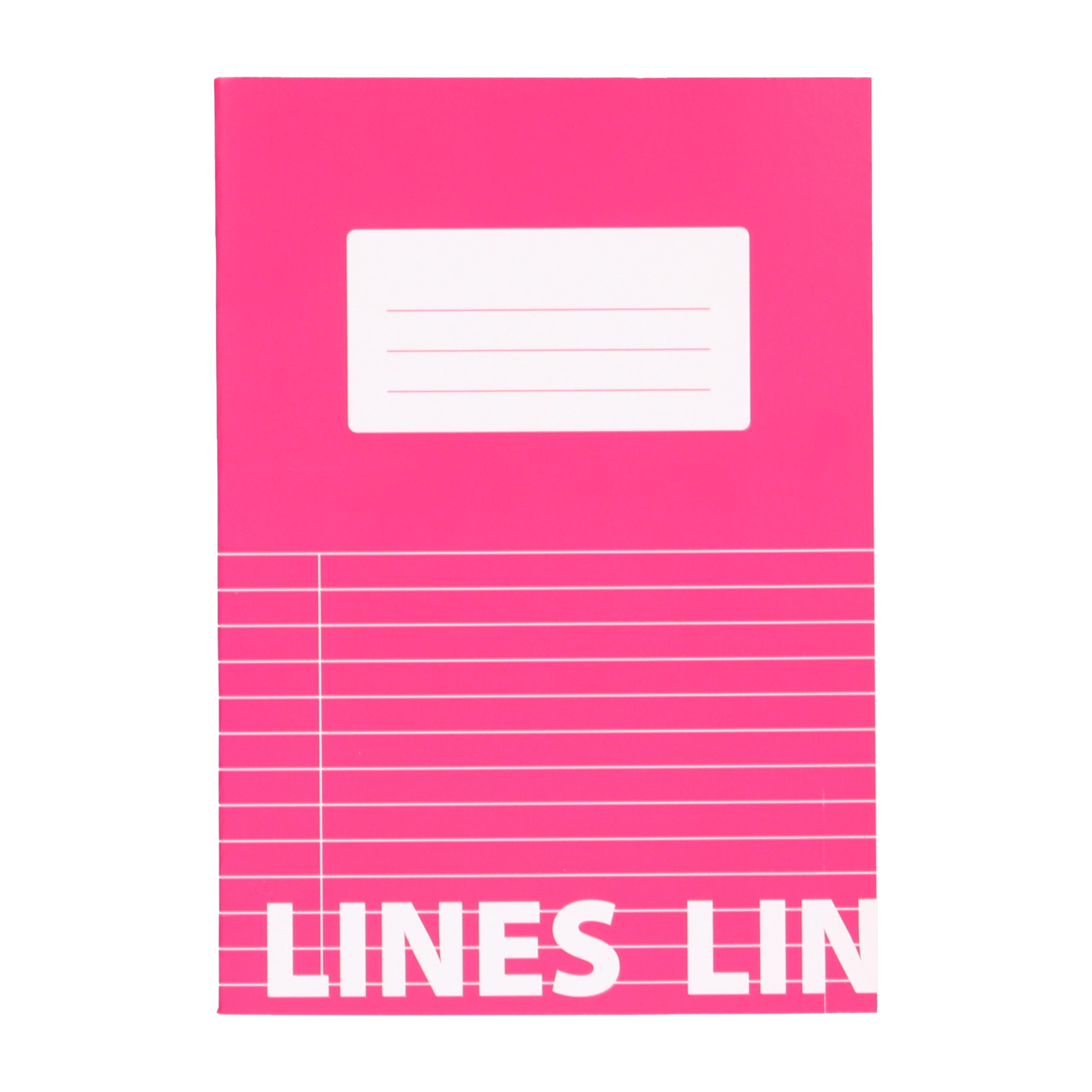 Classmates A5 Tough Cover Exercise Books 80 Page, 8mm Ruled With Margin, Pink - Pack of 50