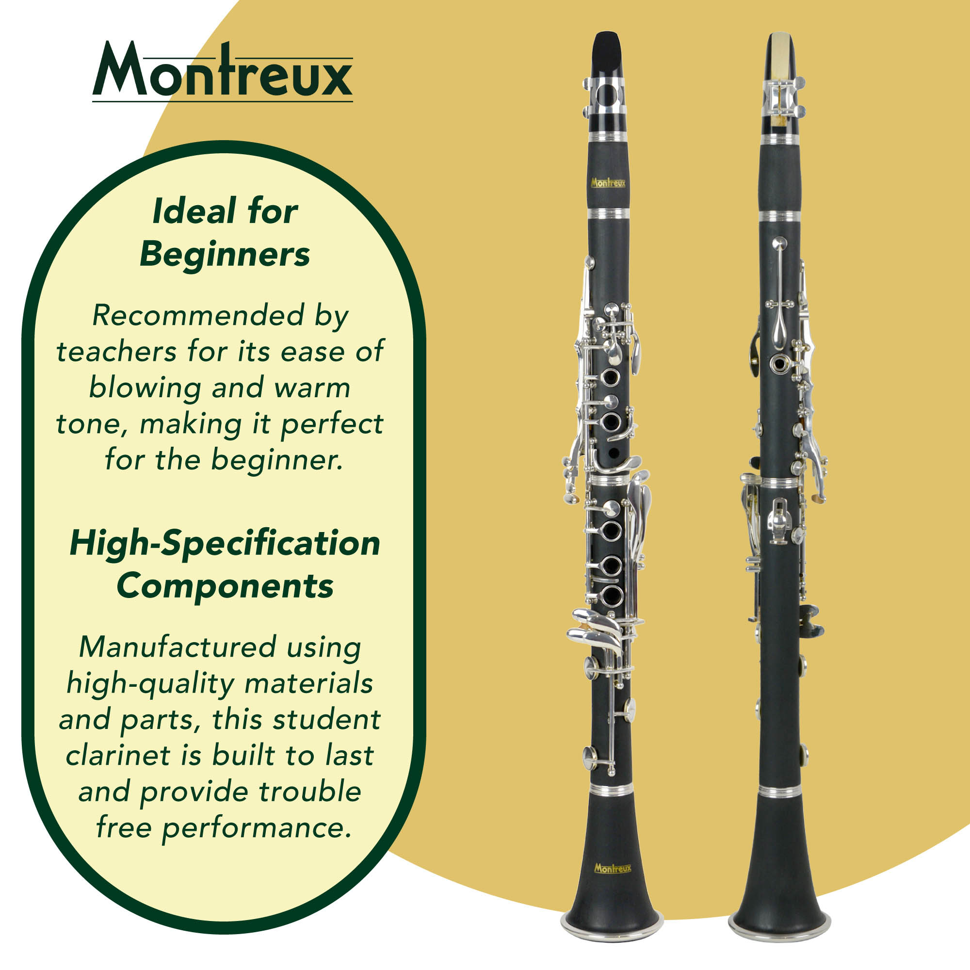 Montreux Student Bb Clarinet | HE1802498 | Findel Education