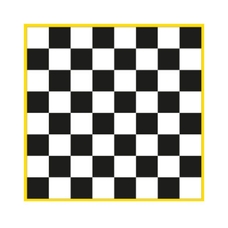 Chessboard Markings - Black/White - 3x3m