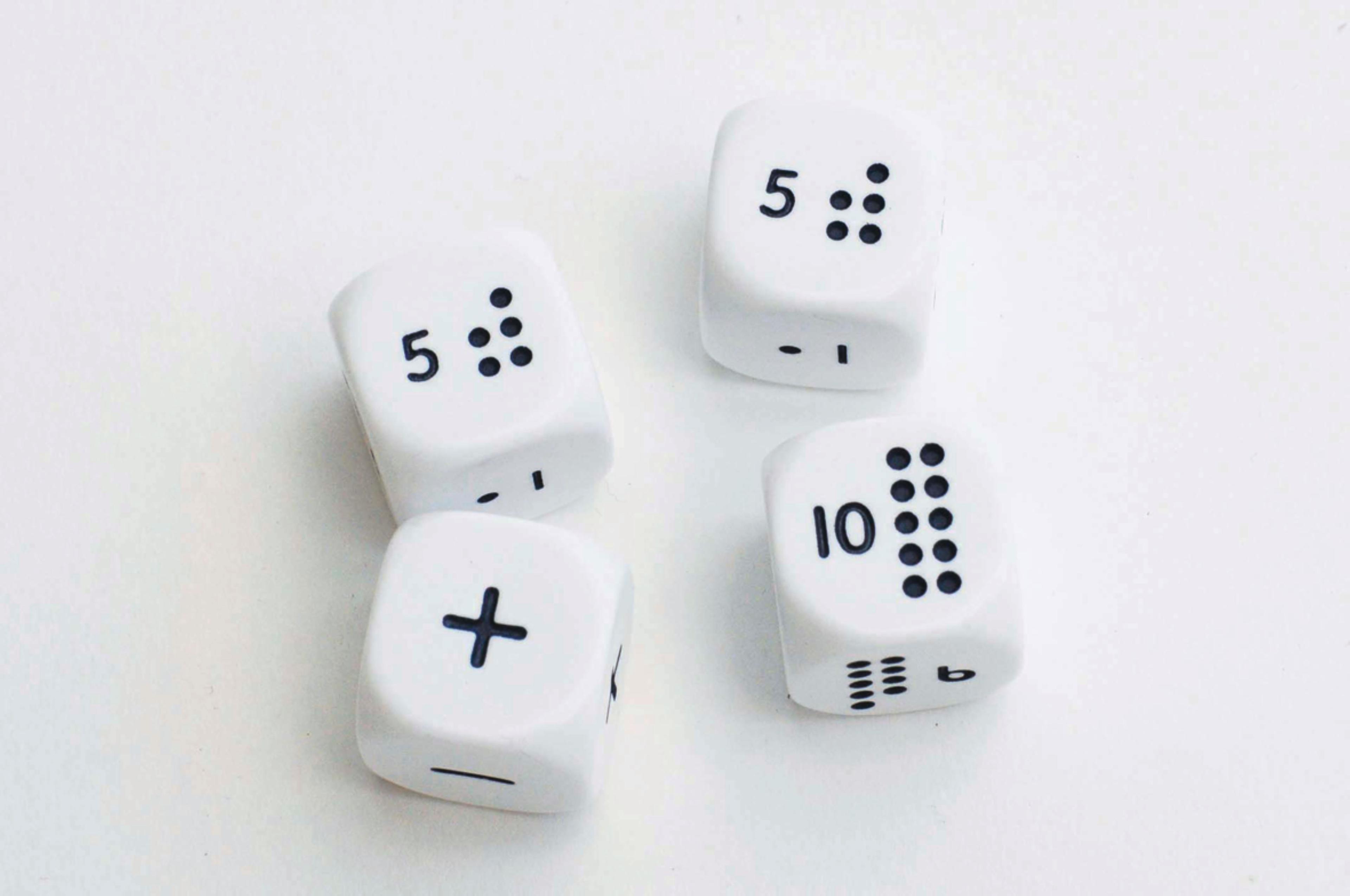 Numicon Dice - Set of 4