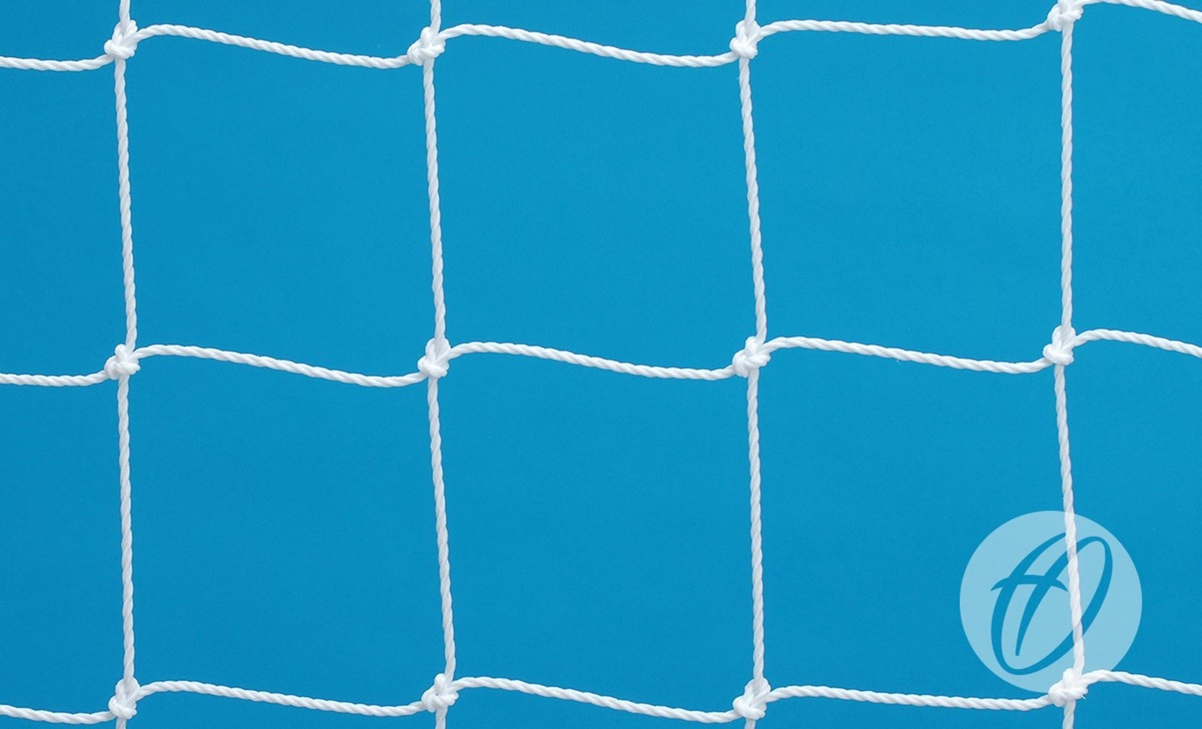 Harrod Sport Goal Net - White - 12 x 6ft - Pair