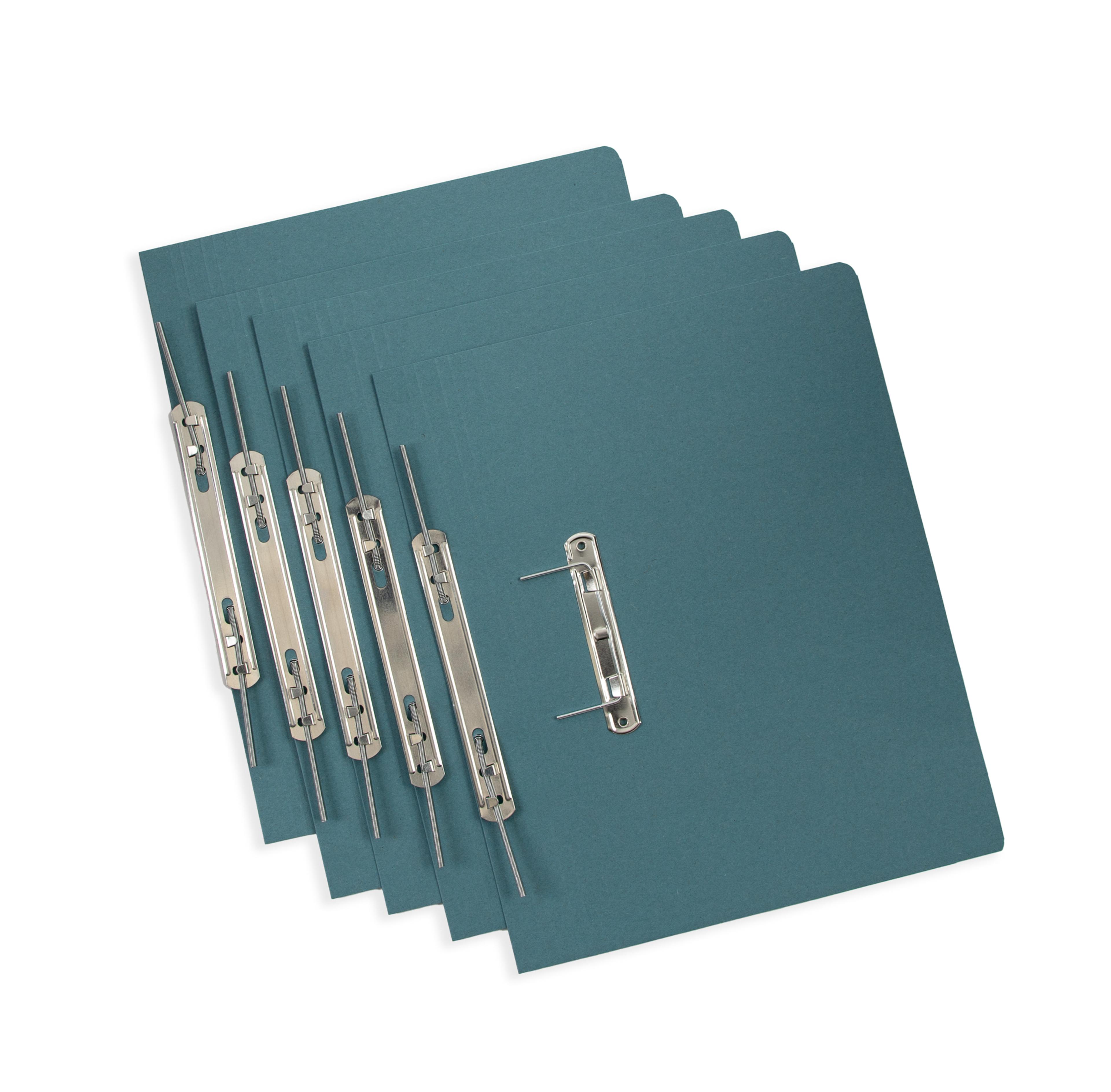 EASTLIGHT Transfer Spring Files - Foolscap - Blue - Pack of 50