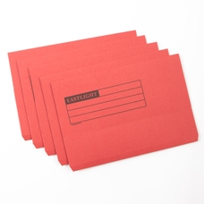 EASTLIGHT Document Wallets - Foolscap - Red - Pack of 50