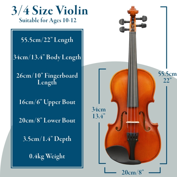 HC1810360 - Forenza Uno 3/4 size violin | Findel International