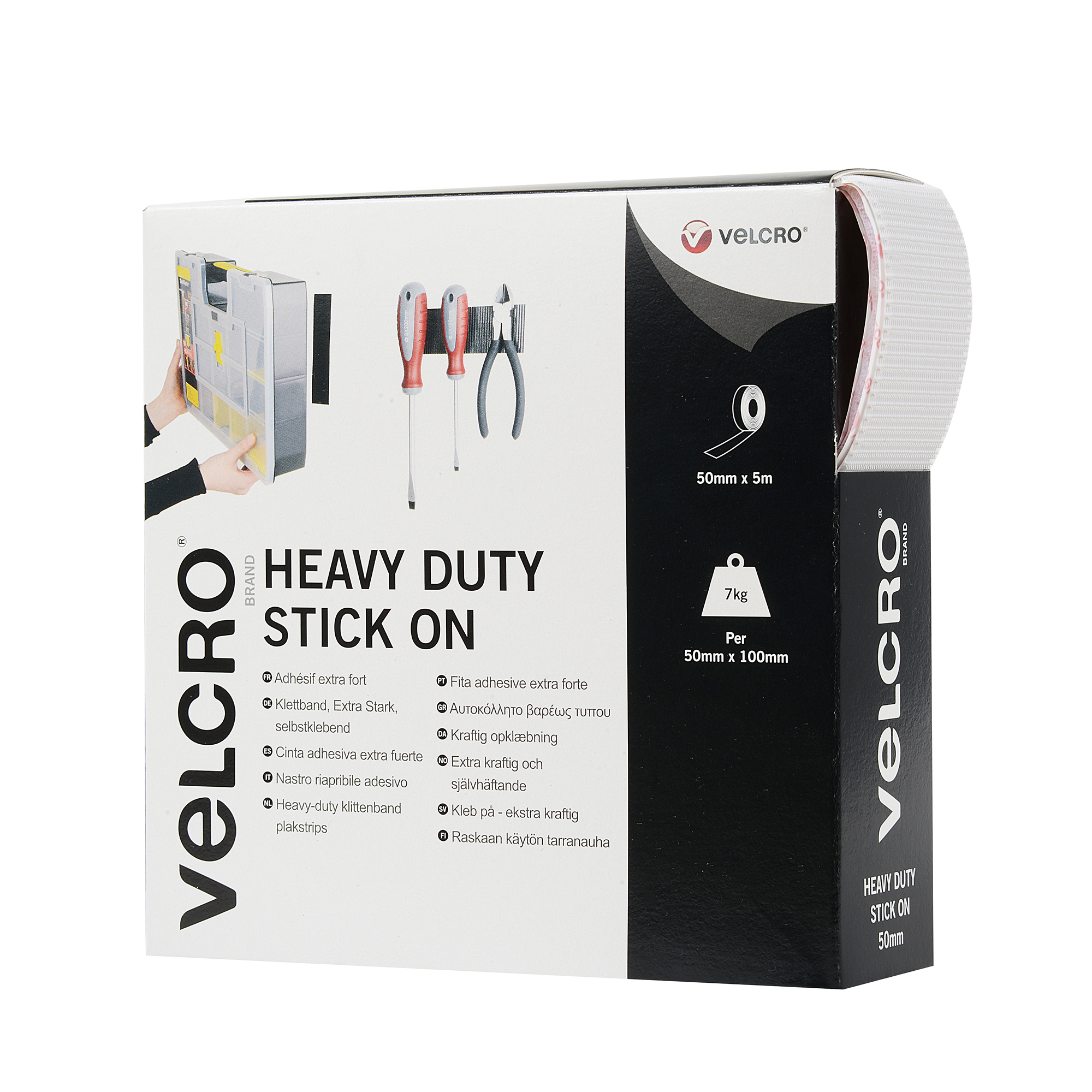 Velcro Heavy-duty Stick On Tape White