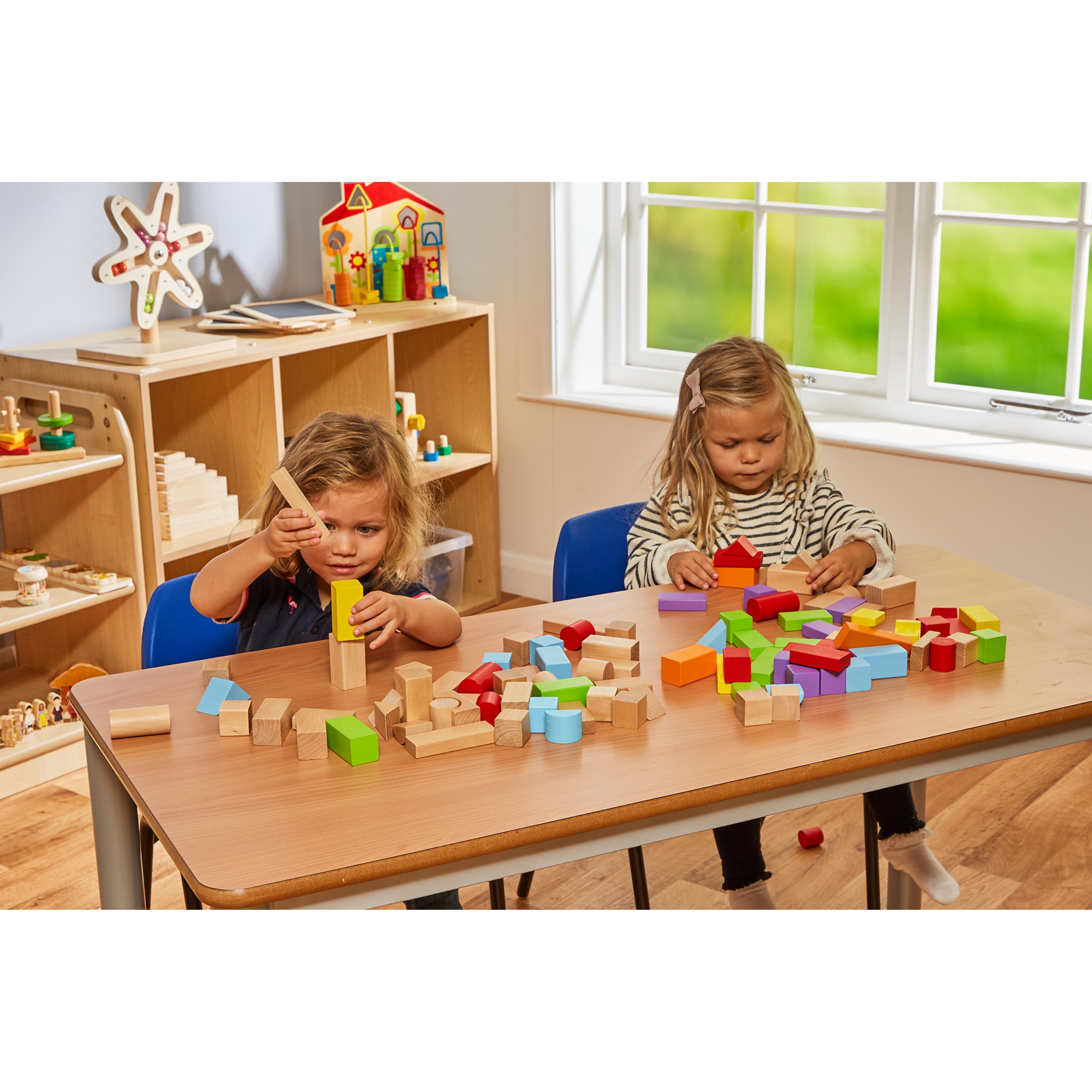 VIGA Wooden Blocks Set - 100 piece