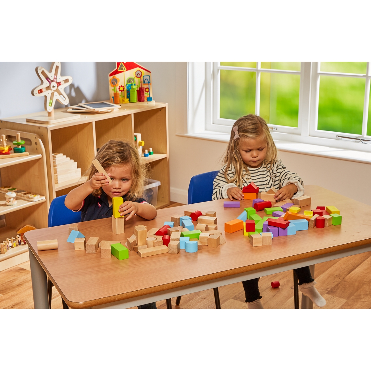VIGA Wooden Blocks Set - 100 piece | HC1810756 | Findel International