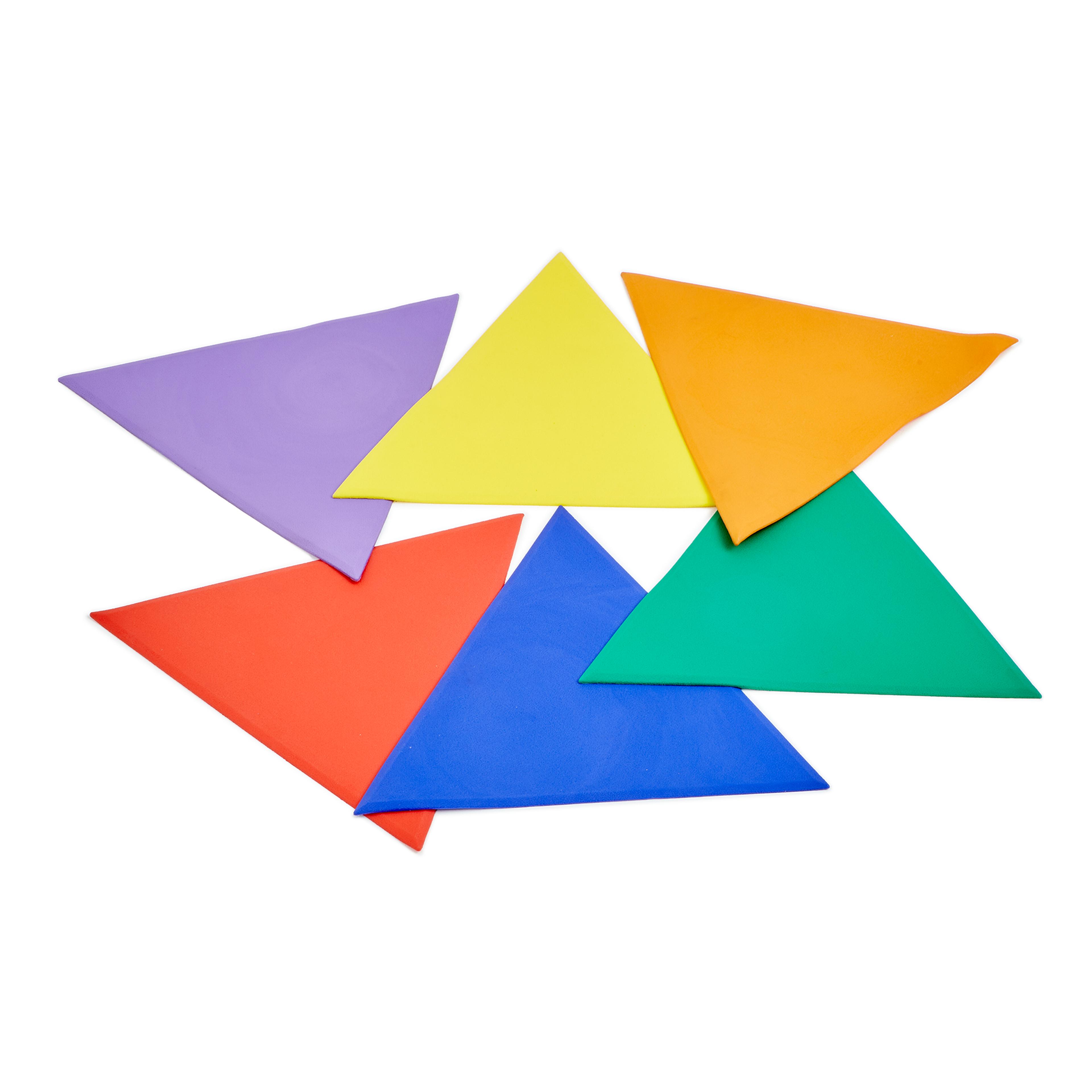 Findel Everyday Throw Down Spots, Triangles & Squares - Assorted - Pack of 18