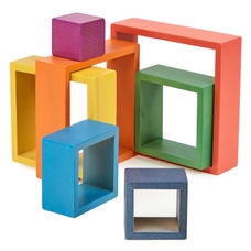 TickiT Rainbow Architect Squares - 7 Piece
