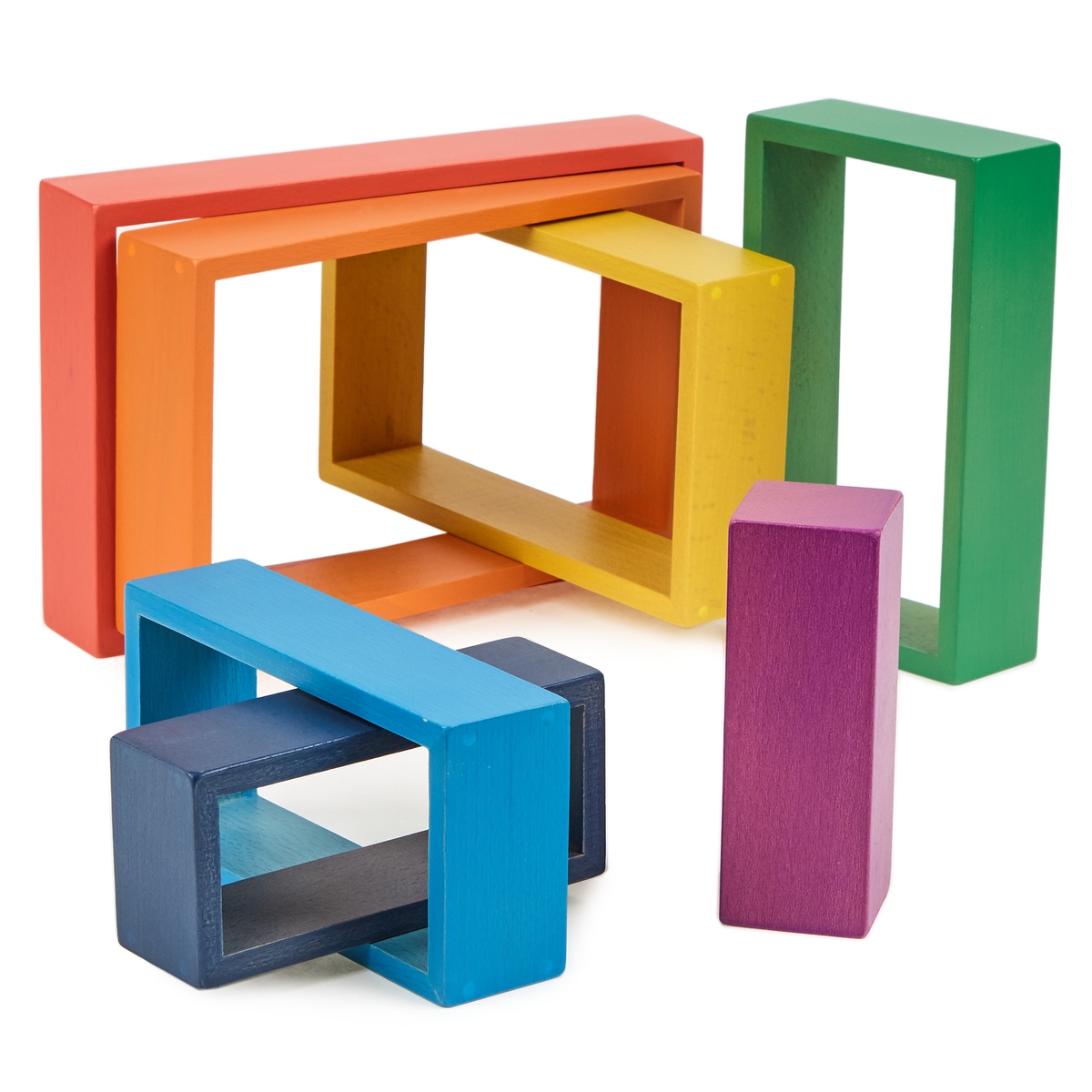 tickit Rainbow Architect Rectangles - 7 Piece | HE1813334 | Hope