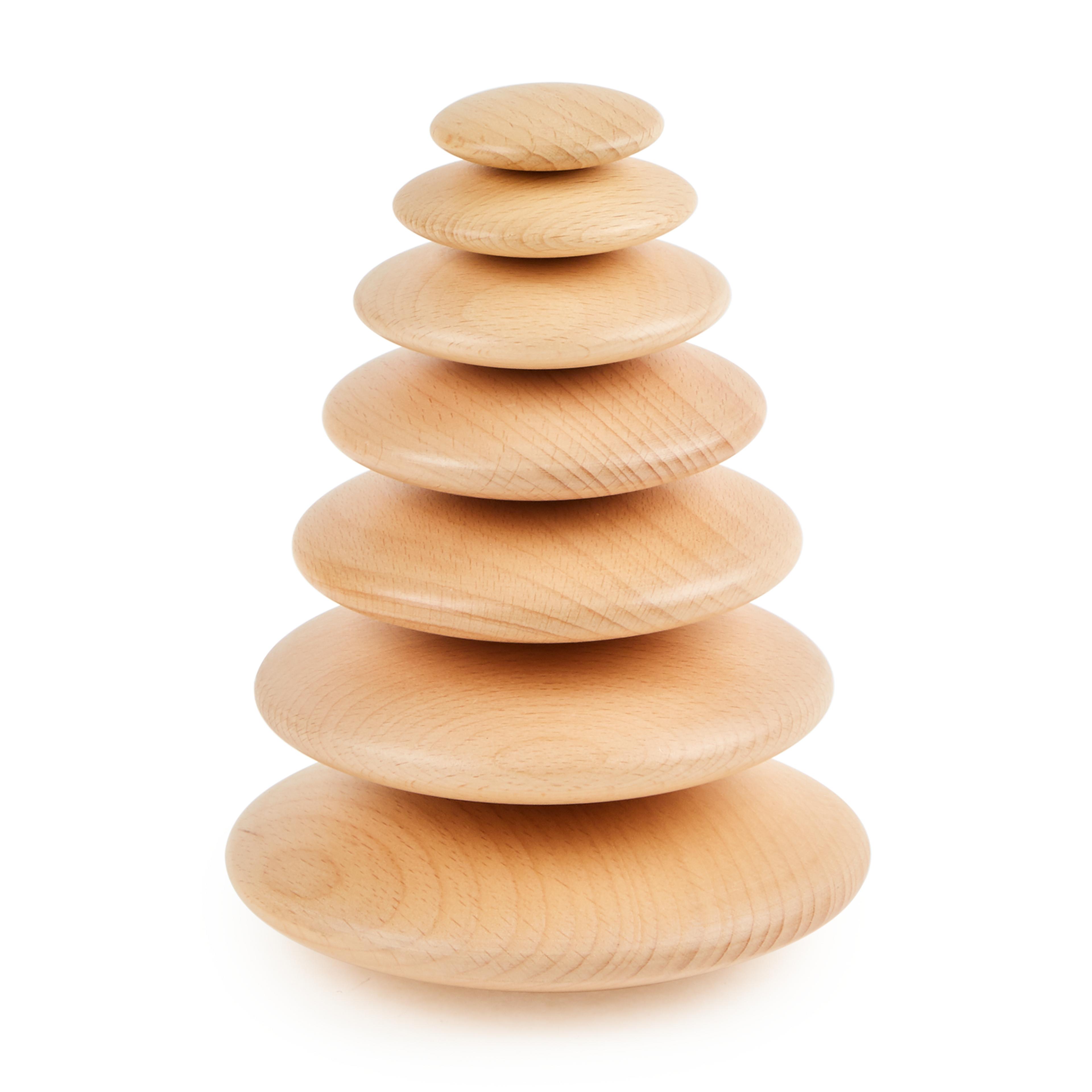 tickit Natural Wooden Buttons - 7 Piece