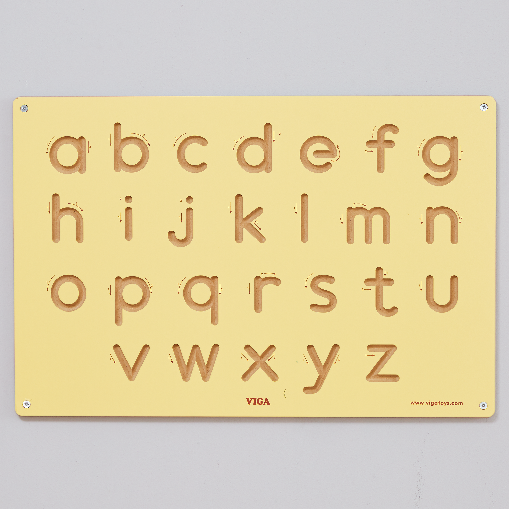 Lowercase Letters Wooden Board