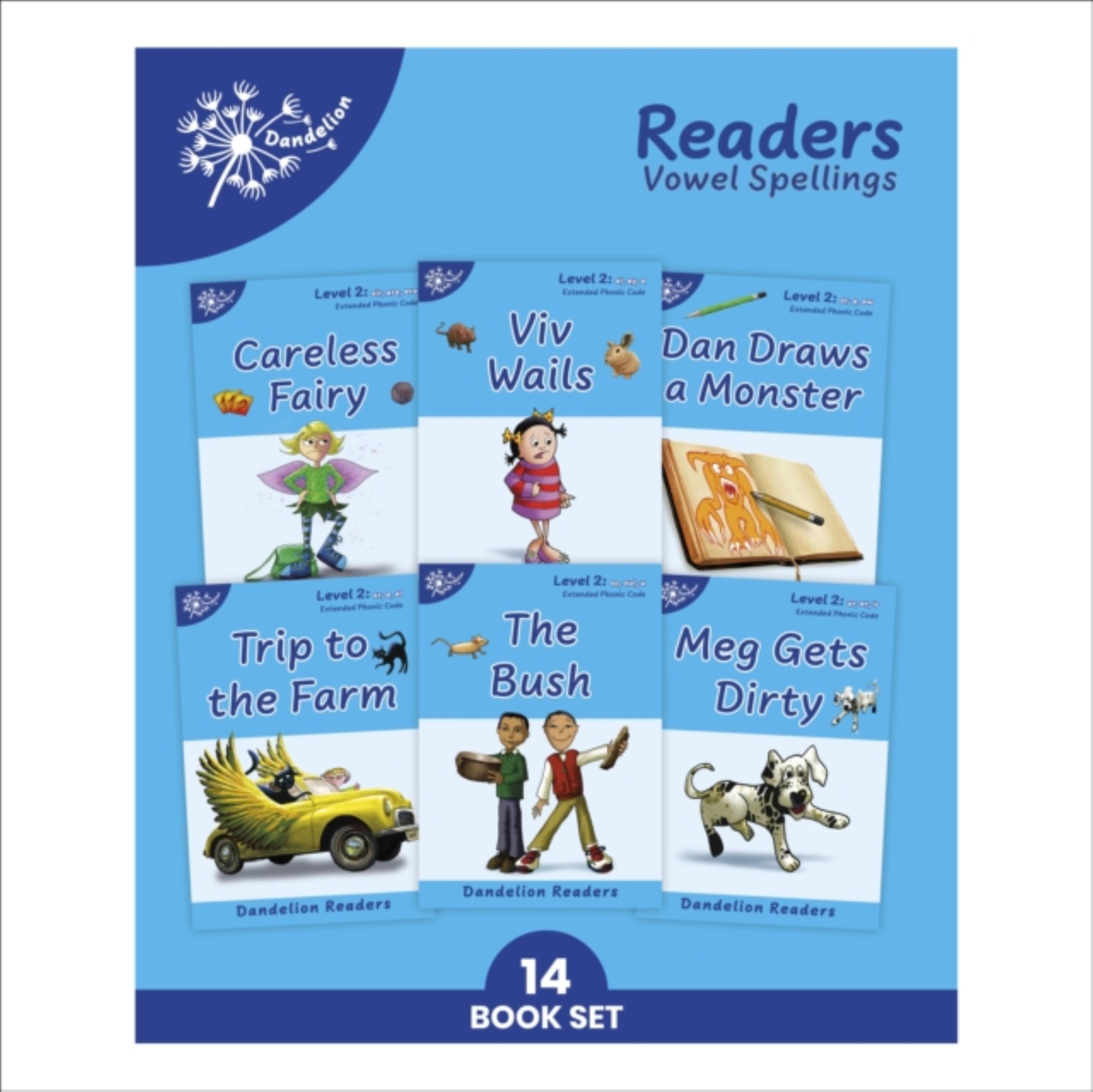 Dandelion Readers- Vowel Digraphs Book Pack Level 2