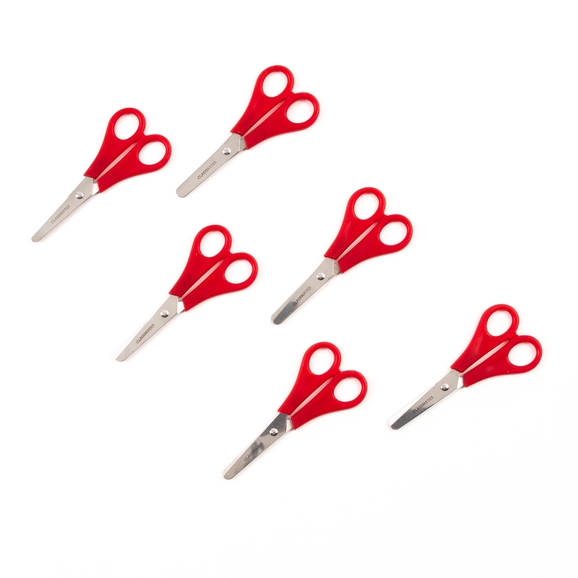 School Scissors, L: 16 cm, Spids, Right, 1 pc