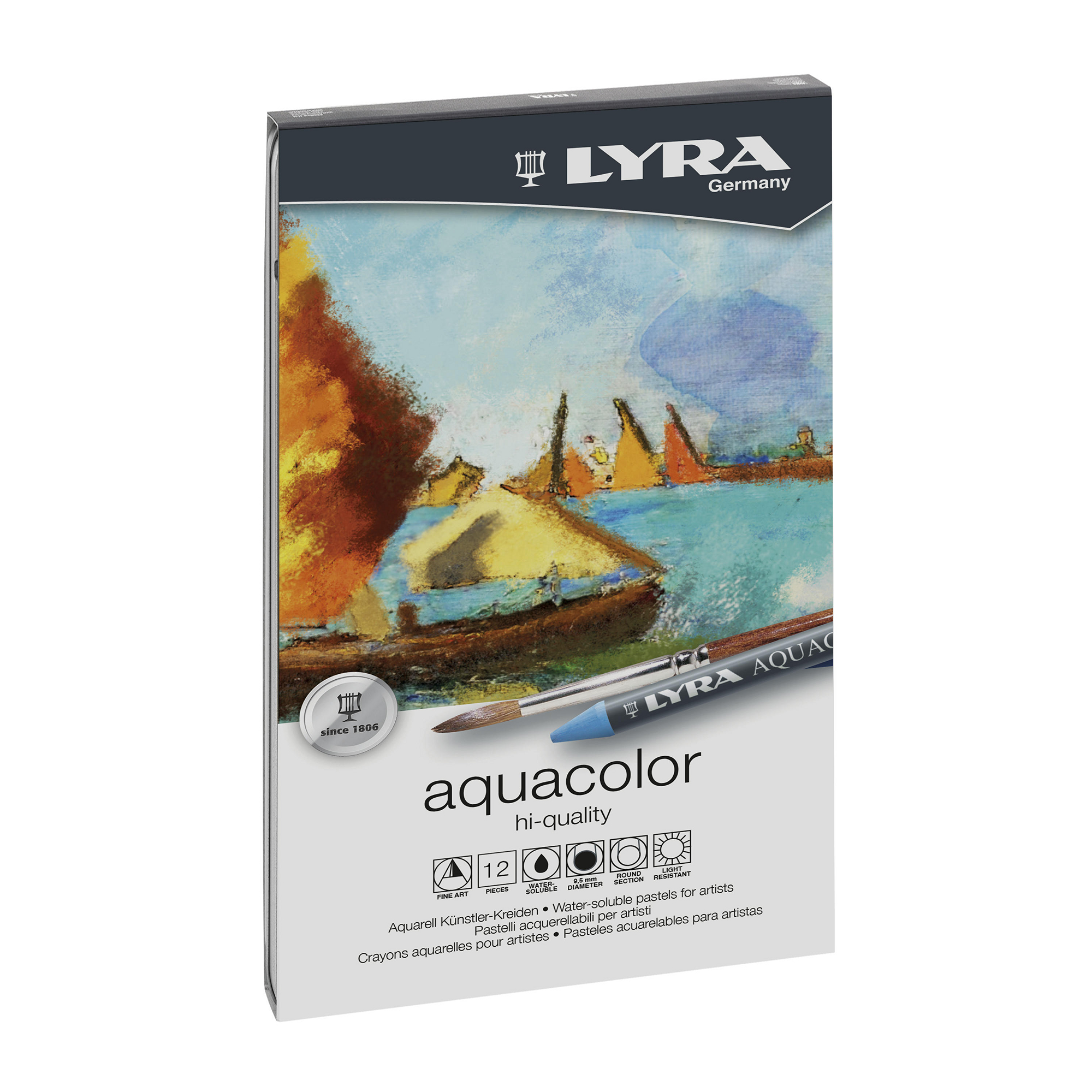 Lyra Aquacolor Watersoluble Pastels 12