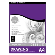 DALER-ROWNEY Simply Drawing Pad - White - A4
