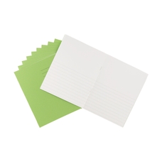 Classmates 9x7" Exercise Book 32 Page Top Half Plain/Bottom Half 11mm Ruled, Green - Pack of 100