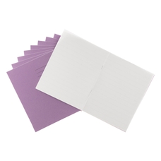 9x7" Exercise Book 32 Page 15mm Ruled/Plain Alternate, Purple - Pack of 100