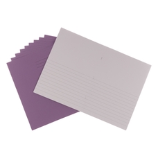 Classmates A4 Exercise Book 32 page, Top Half Plain / Bottom 13mm Ruled, Purple - Pack of 100