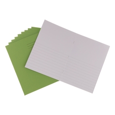 Classmates A4 Exercise Book 32 Page, Top Half Plain / Bottom 8mm Ruled, Green - Pack of 100