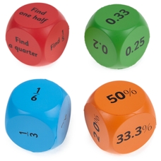 Fractions Decimals & Percentage Cubes from Hope Education - Pack of 4
