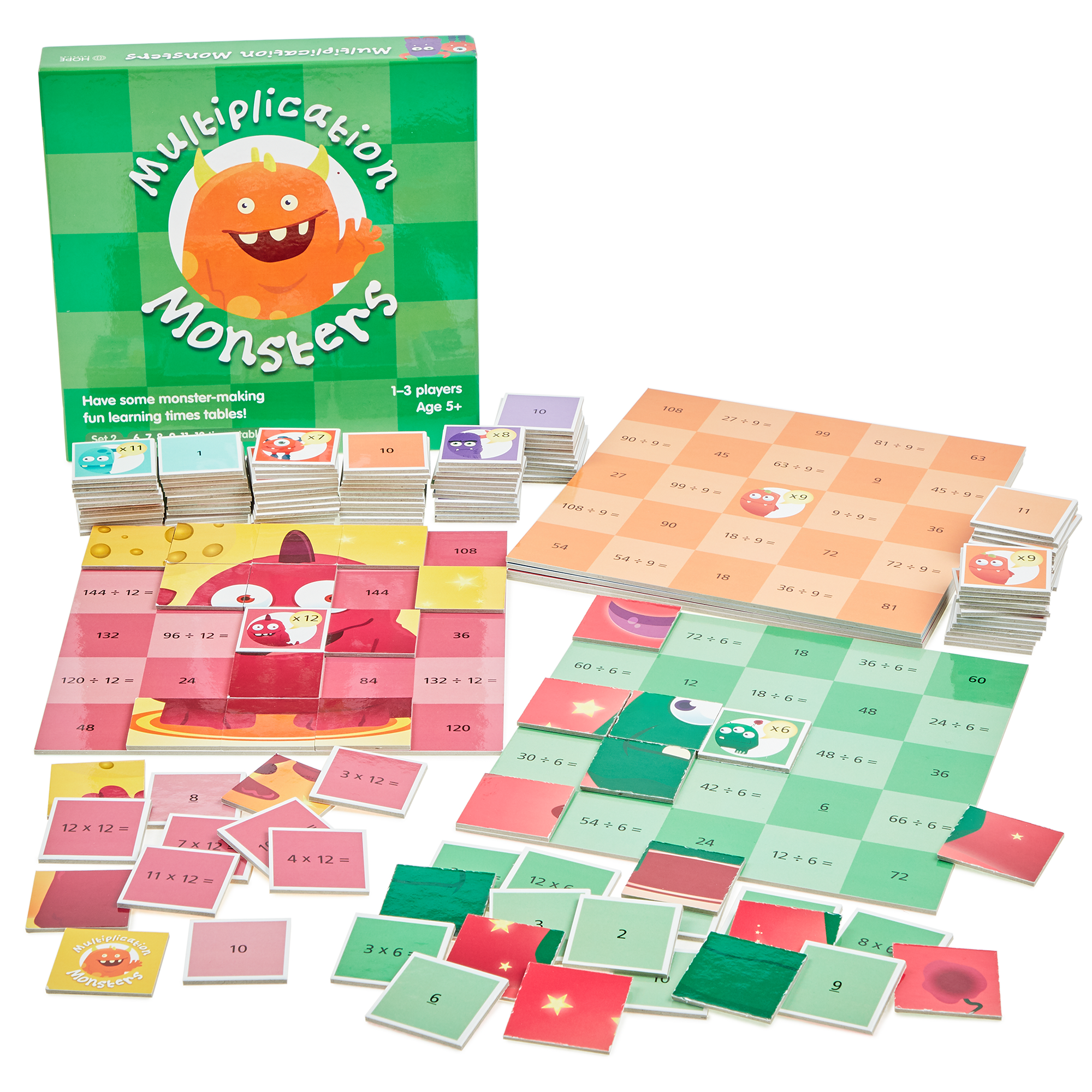 Multiplication Monsters Game Set 2