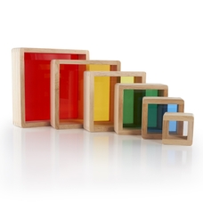 guide craft Stacking Rainbow Pyramid - 6 Piece