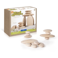 guide craft Wood Stackers River Stones - Set of 20 