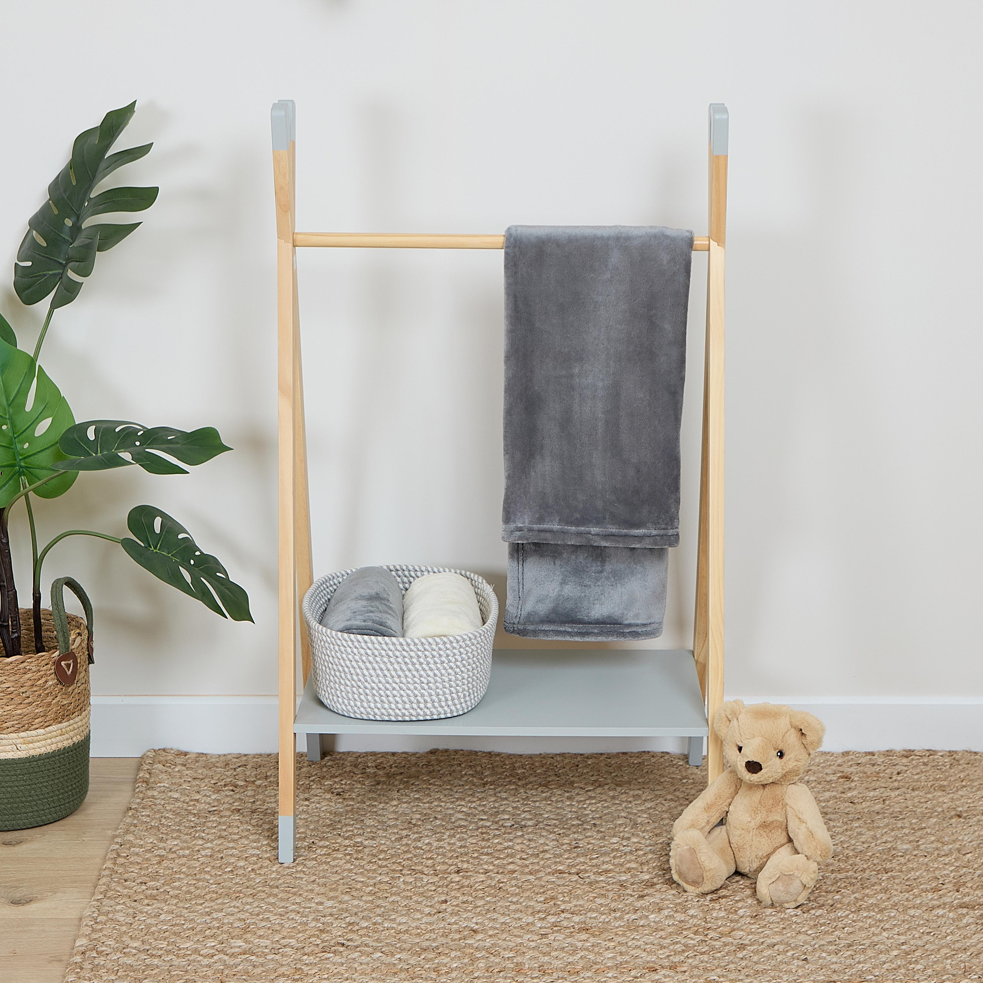 Little Moments Grey Fleece Blanket