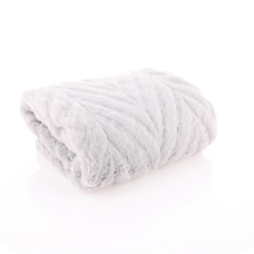 Plush Blanket with Embossing - Grey from Hope Education