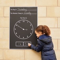 Tell the Time Outdoor Chalkboard from Hope Education
