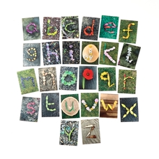 Lowercase Natural Alphabet Cards from Hope Education