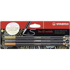 STABILO Pen 68 Metallic - Pack of 3