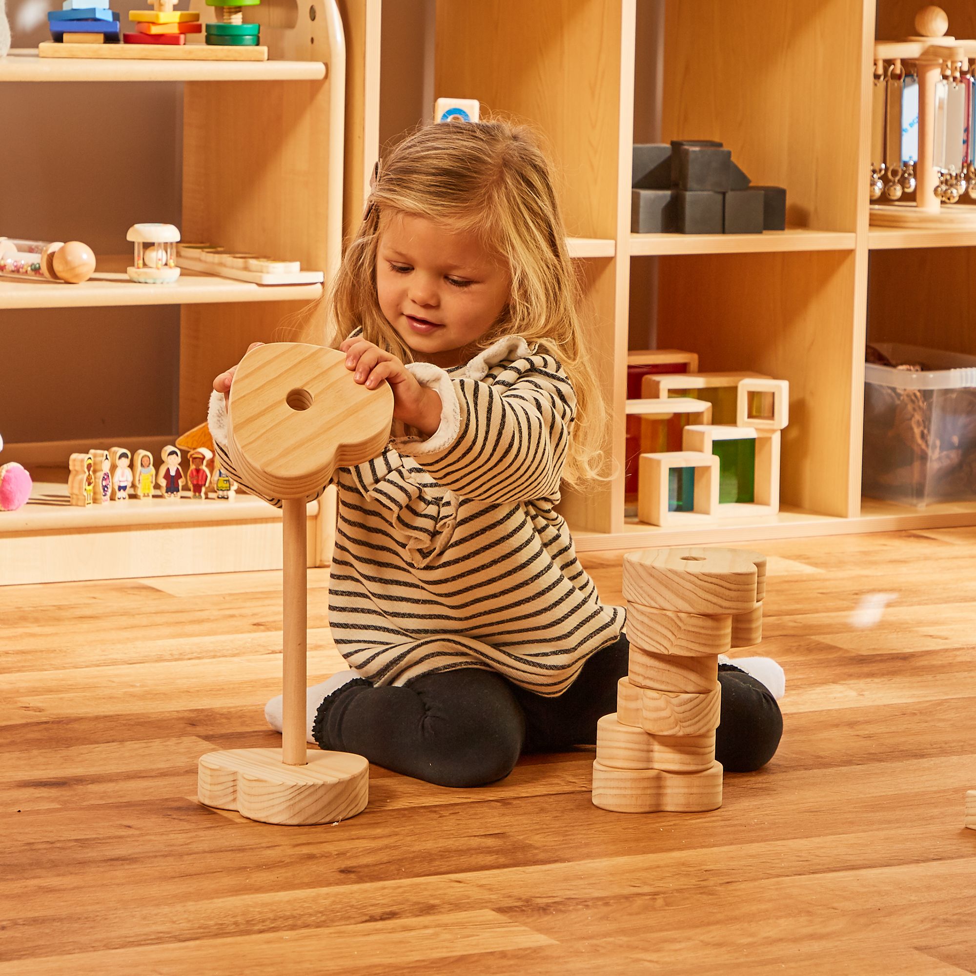 Large Wooden Heart Stacker from Hope Education