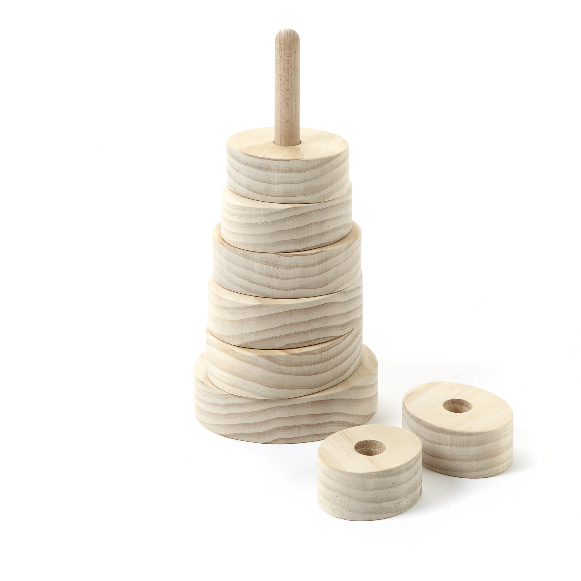 Wooden Stacker - Oval
