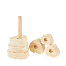 Small Wooden Heart Stacker from Hope Education