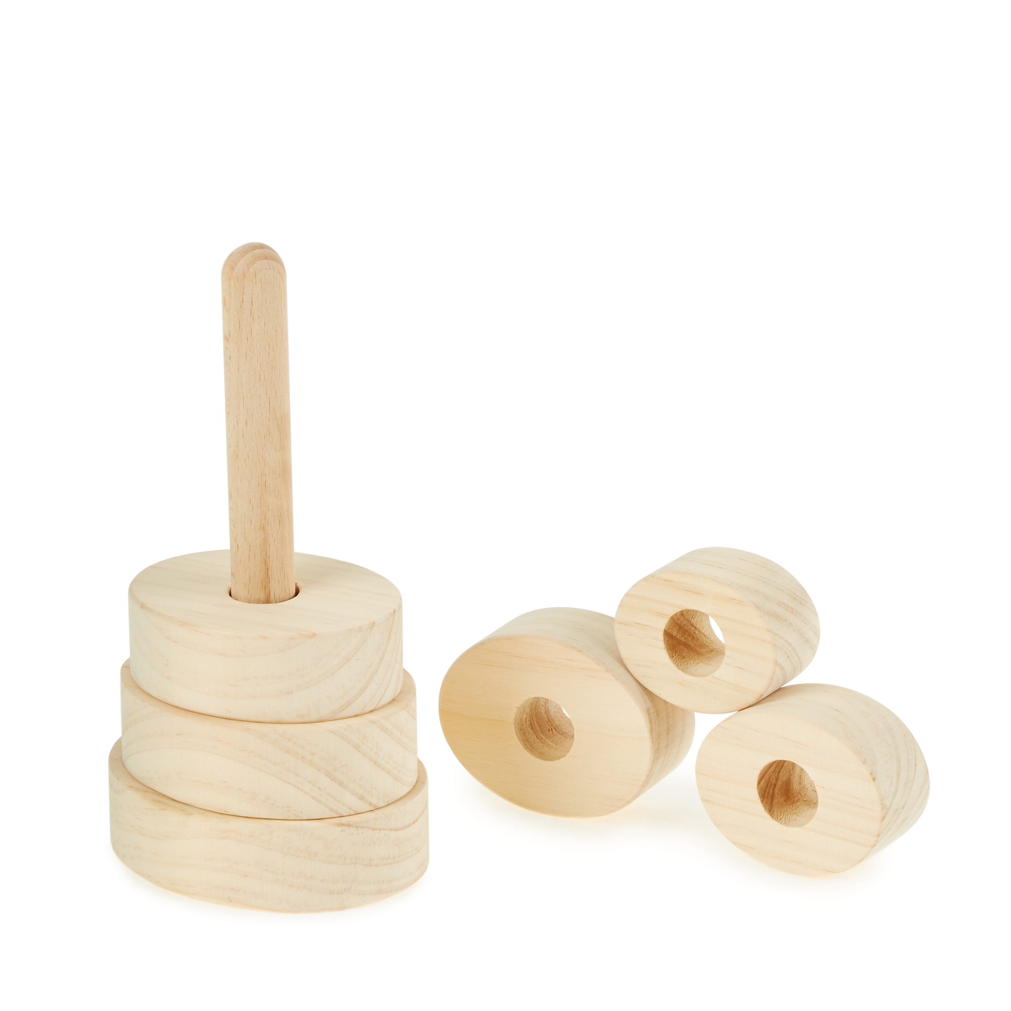 Small Wooden Stacker - Oval