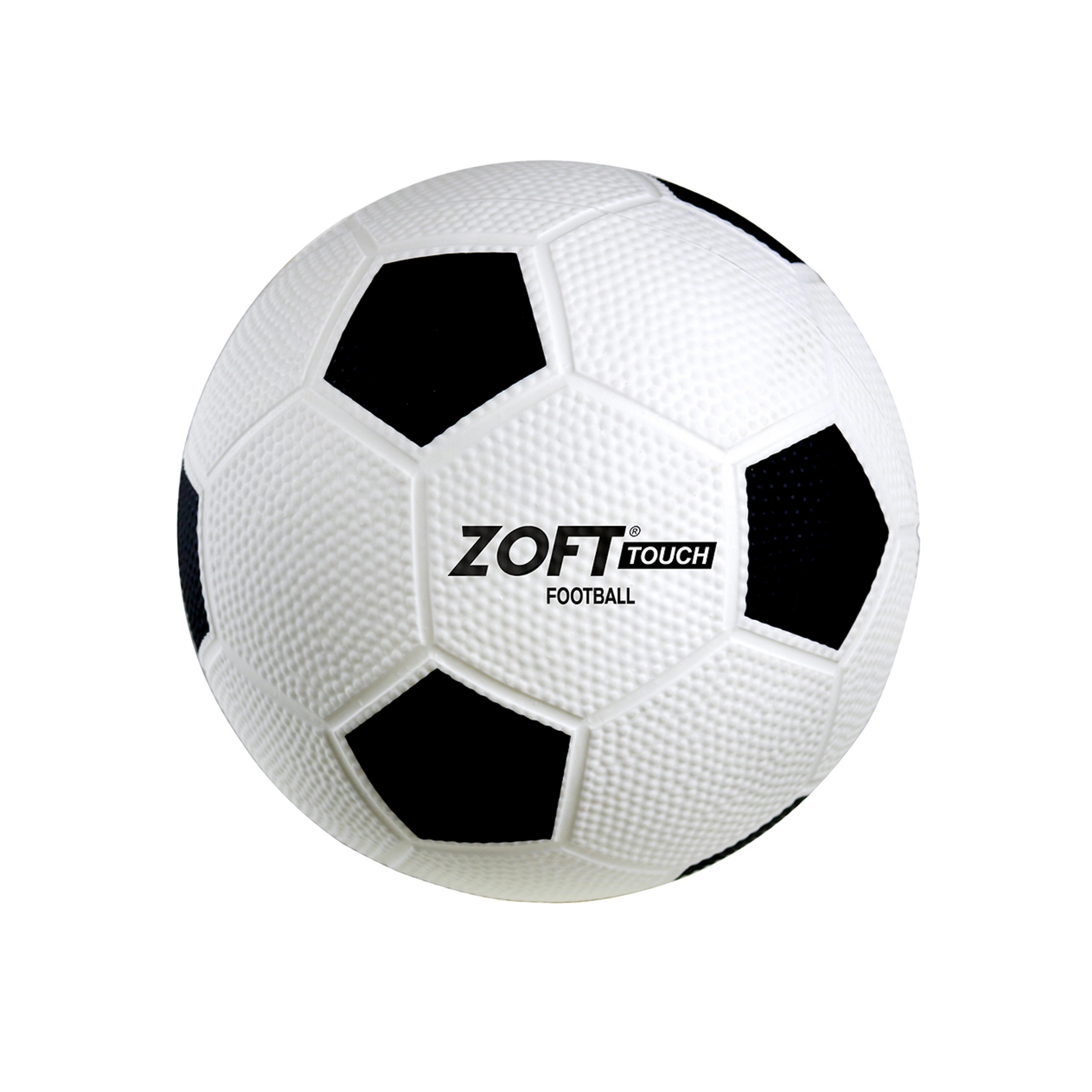 Zoft Touch Football - White/Black - Size 4