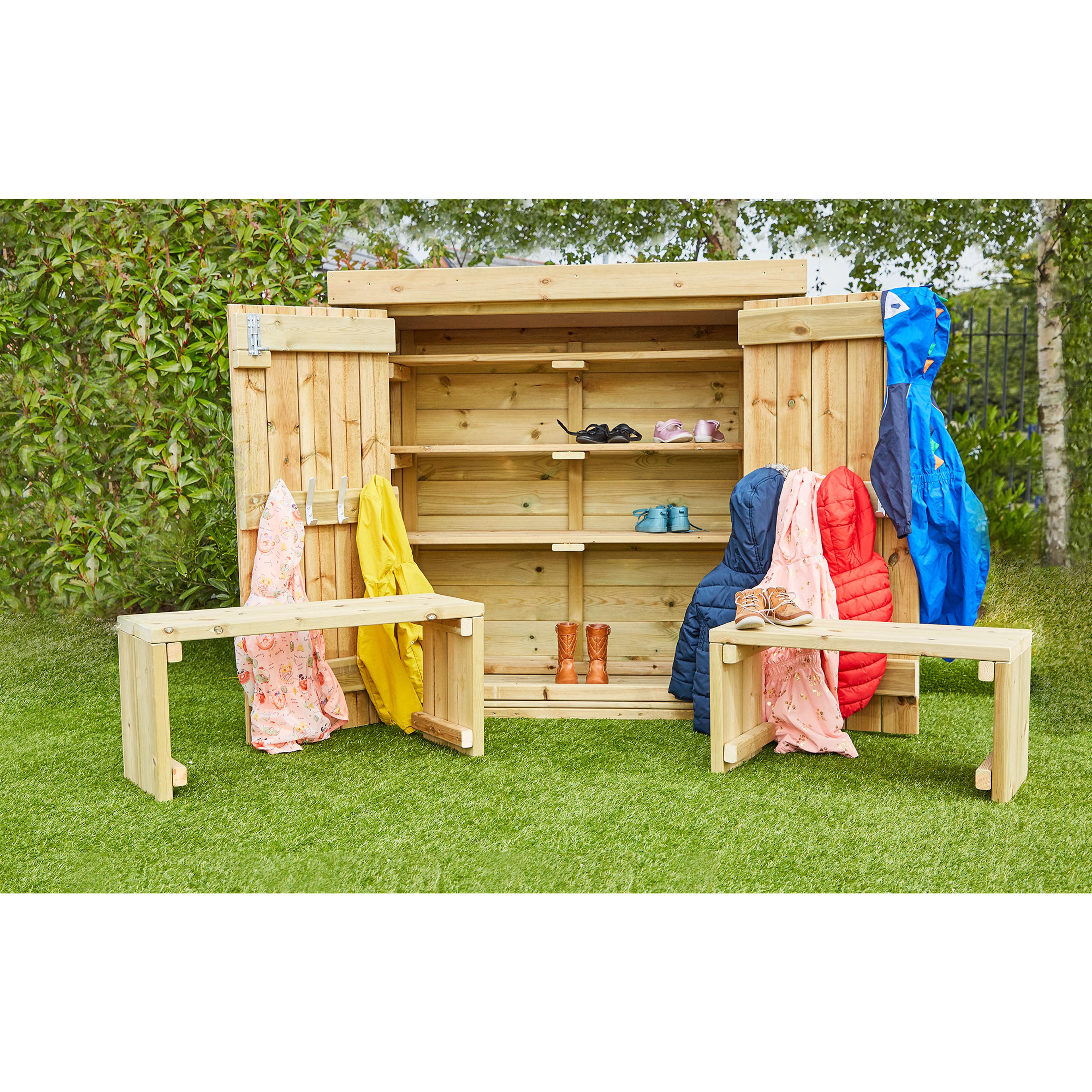 Coat and Wellie Storage Shed