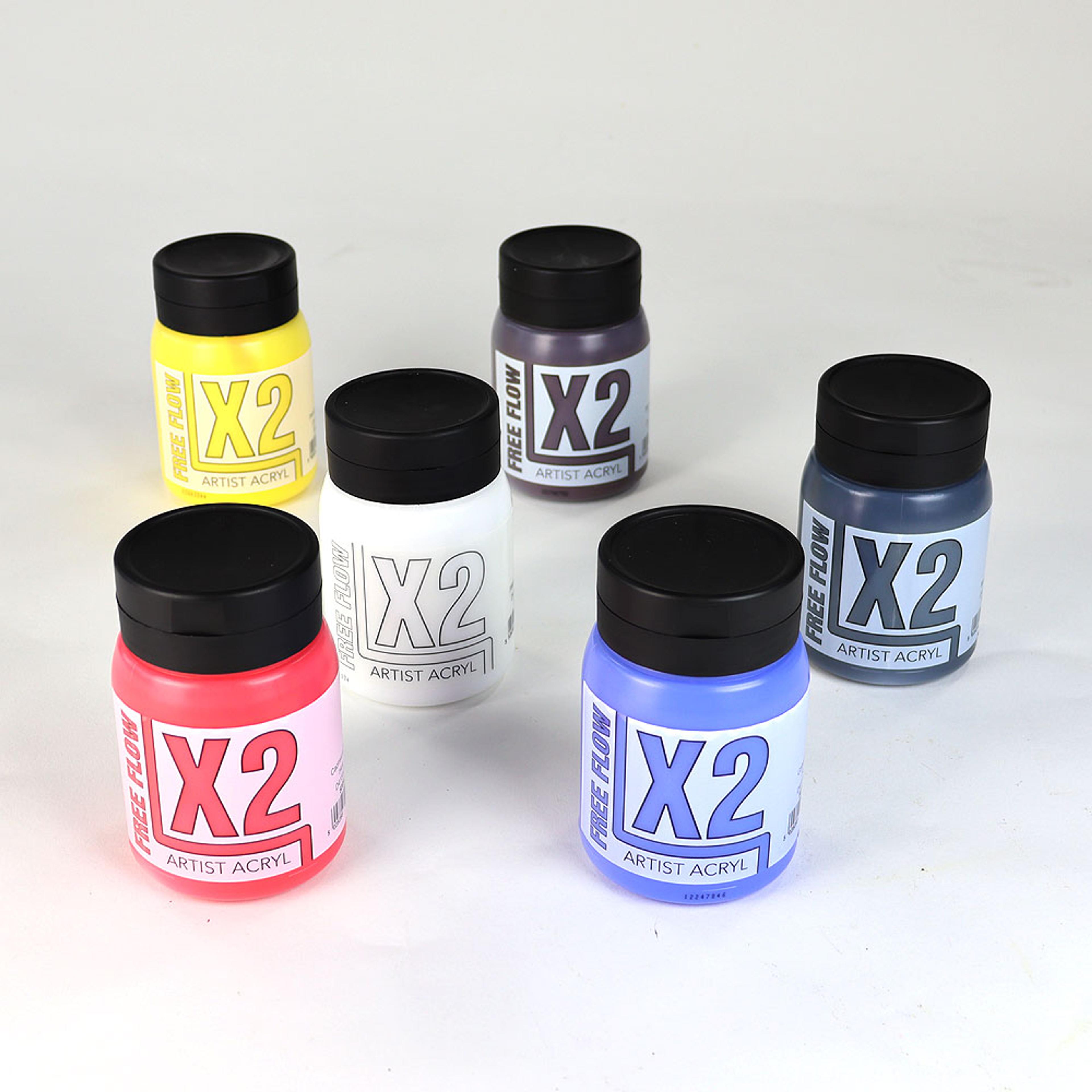 Specialist Crafts X2 Free Flow Acryl - 500ml - Pack of 6