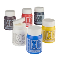 Specialist Crafts X6 Premium Acryl 500ml - Assorted Set
