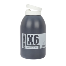 X6 Premium Acryl - 2 Litre - Mars Black