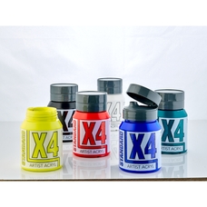 X4 Standard Acryl - 500ml - Assorted - Pack of 6