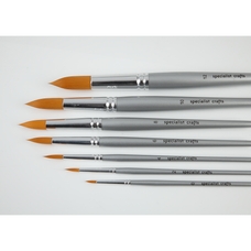 Specialist Crafts Student Synthetic Brush Set - Round - Long Handled