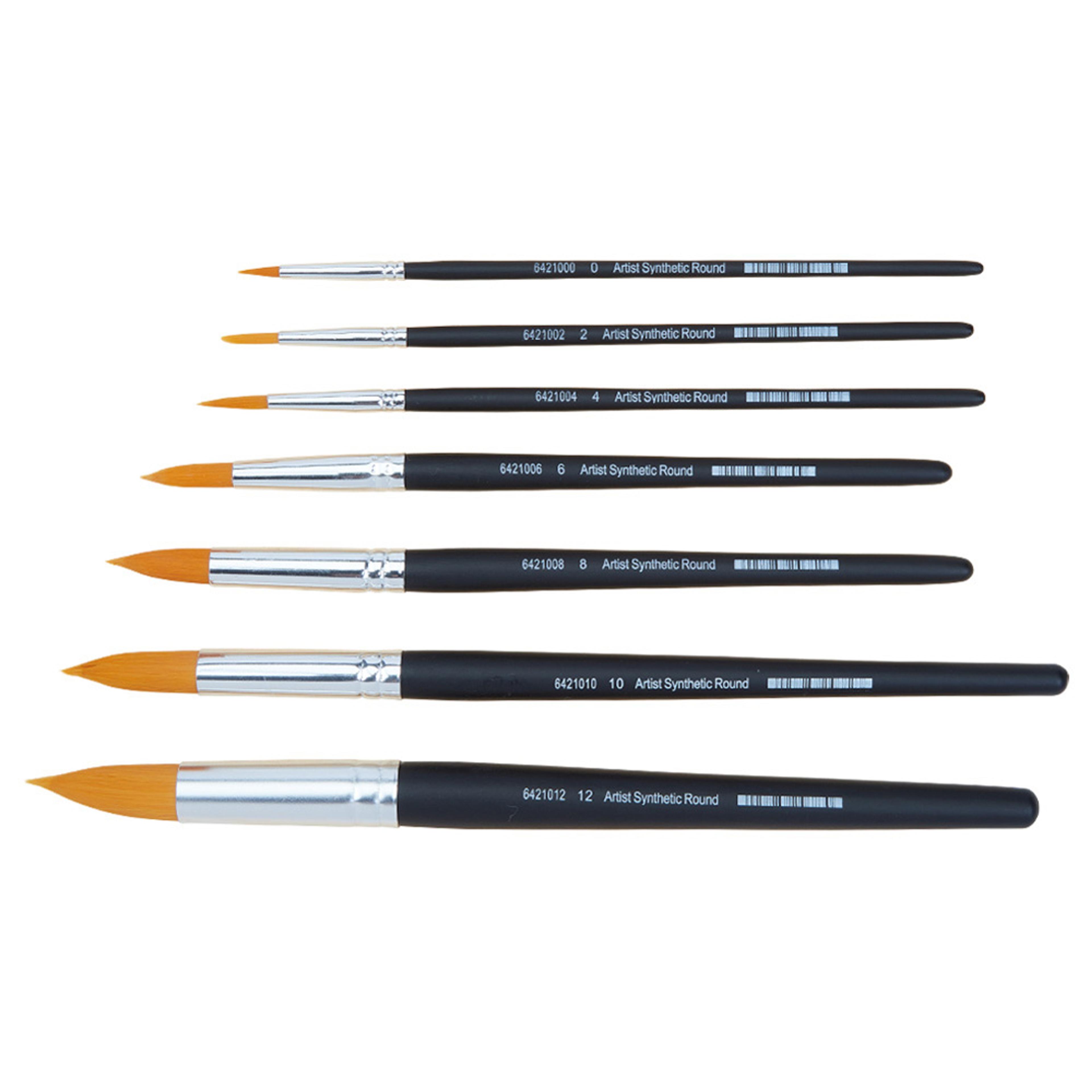 Specialist Crafts Artist Round Synth Short Brush Set7